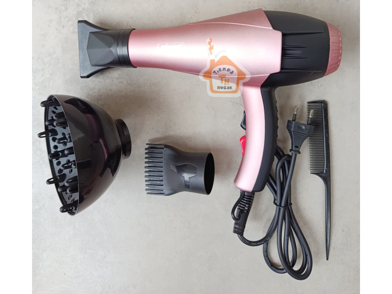 Secador de cabello con accesorios
