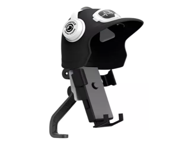 Soporte universal de teléfono con forma de casco para bicicletas y motocicletas.