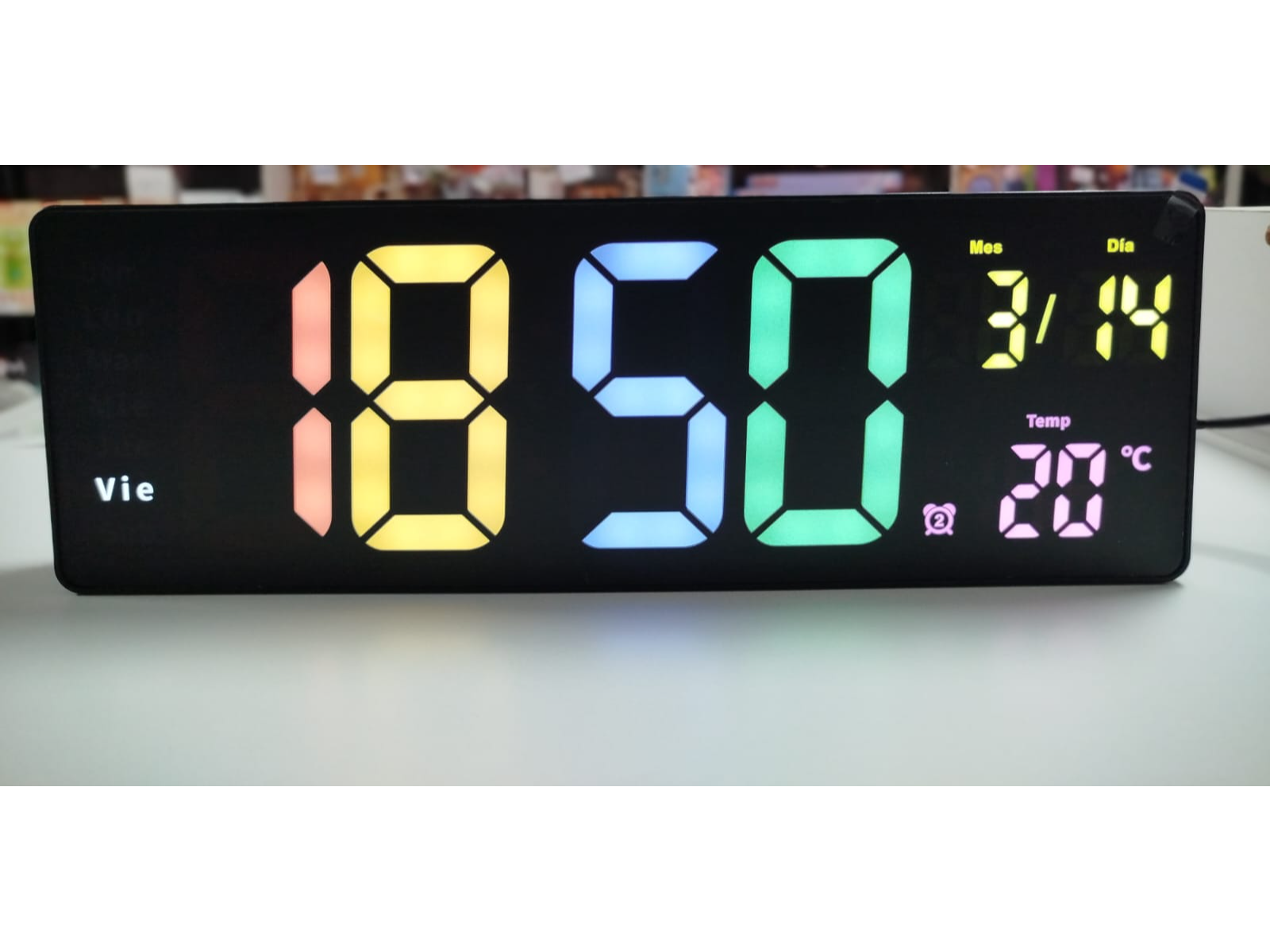 Reloj De Pared  / Mesa Digital Con Gran Pantalla Legible