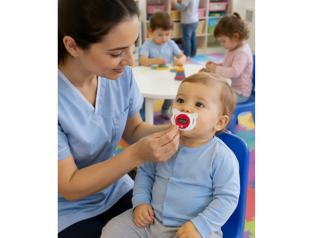 Chupete Digital Termometro Para Bebe Temperatura Fiebre
