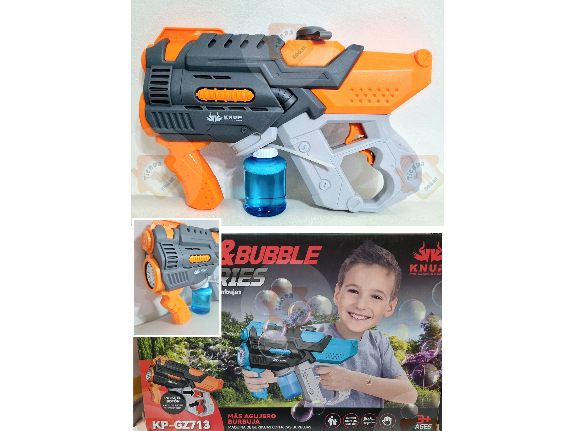 Pistola de agua - burbujas