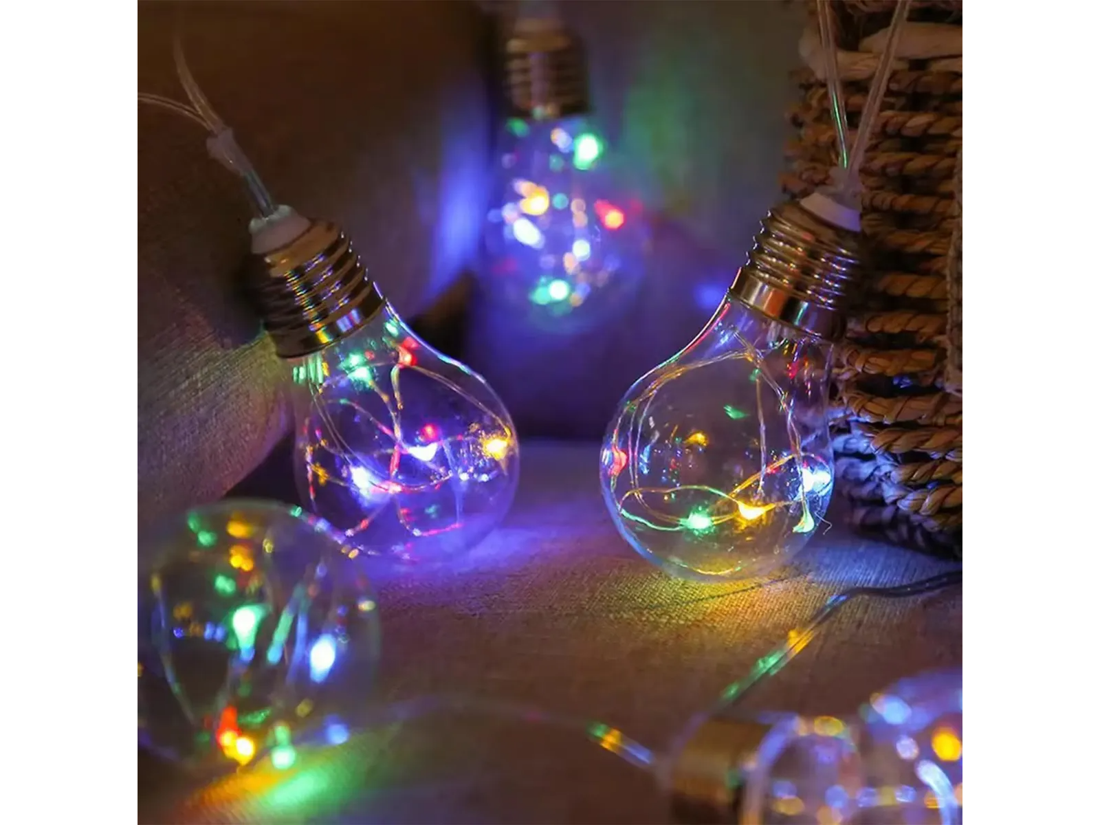 Luces Led Alambre Tipo Kermesse Guirnalda a pilas