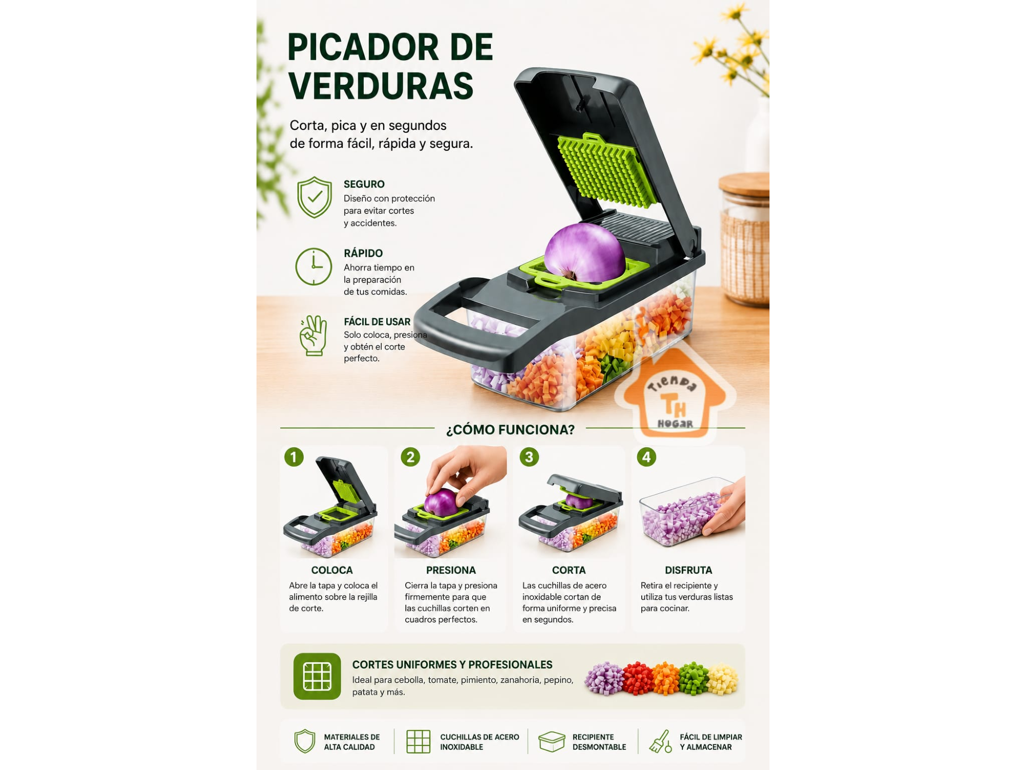 Mandolina cortador picador