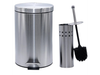 Cesto Tacho De Basura Metal C/pedal + escobilla