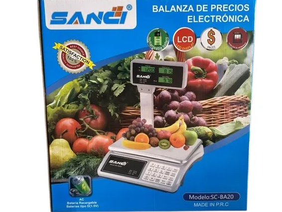 Balanza Comercial Digital 40 Kg Con Batería Incluida.