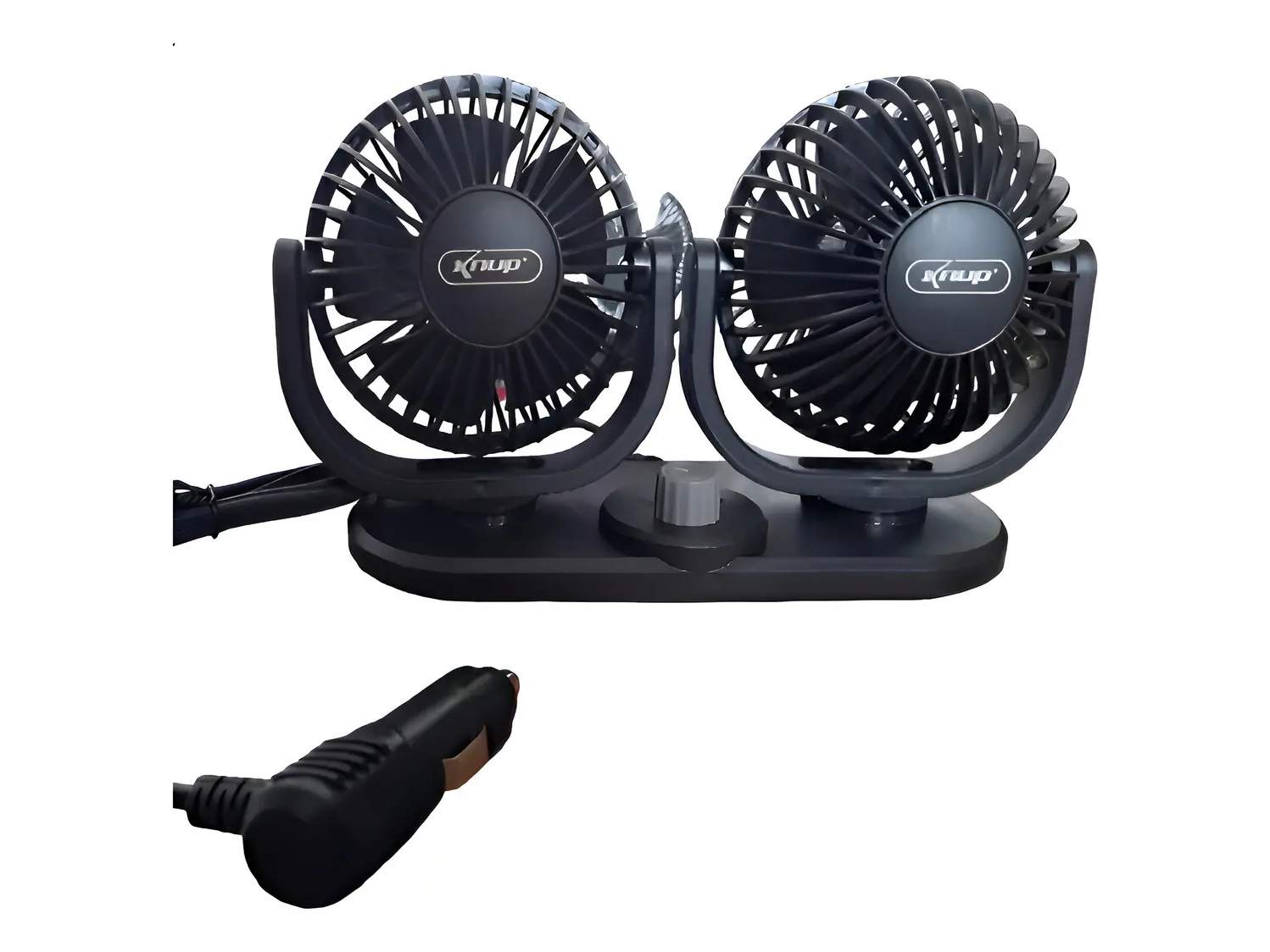 Ventilador Doble Knup Turbo para Auto 4" Silencioso 5 Aspas