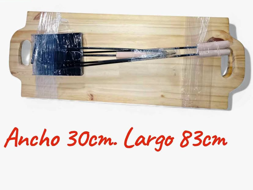 Kit set asador juego parrillero