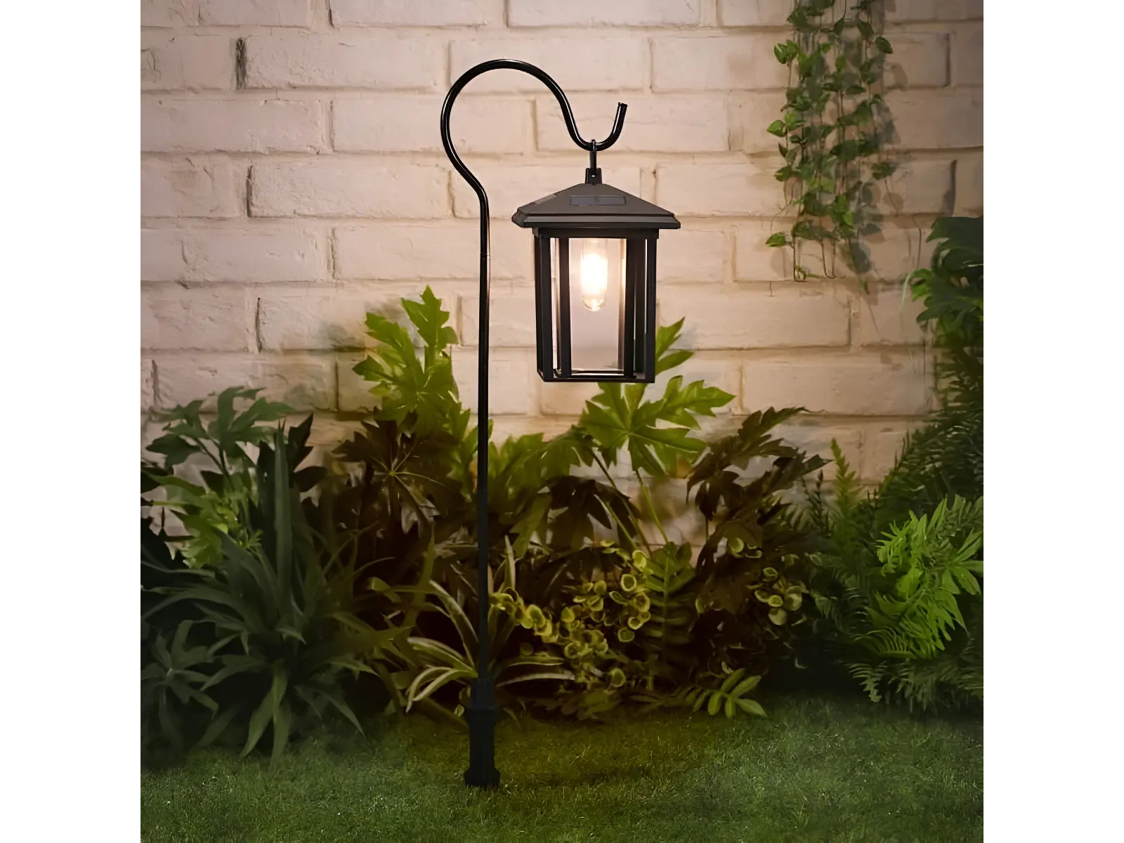Faro Solar Led Con Estaca Jardin 80cm Filamento Exterior