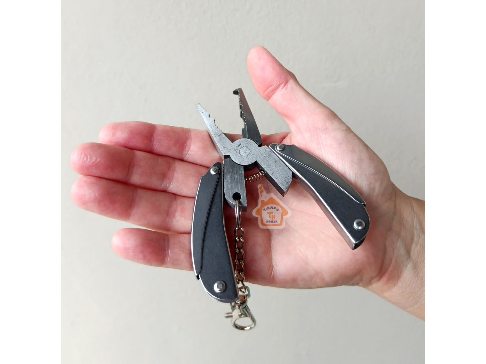 pinza multiuso de acero inoxidable tipo llavero