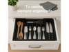 Organizador de cubiertos extensible