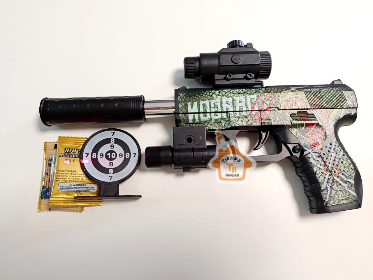 Pistola De Hidrogel 3pz Para Niños Con Bolas Graffiti Manual