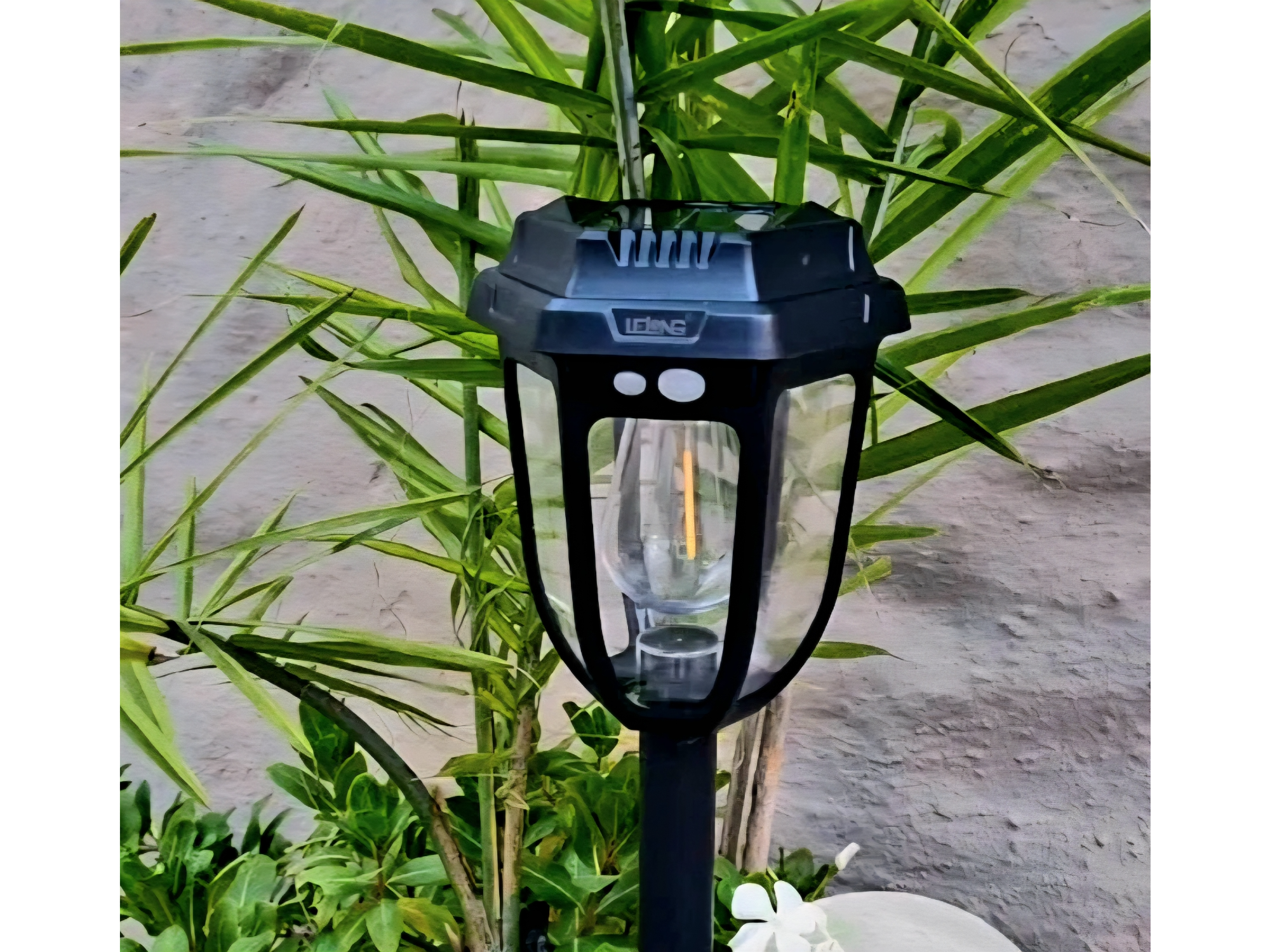 Estaca Recarga Solar Para Jardín O Pared