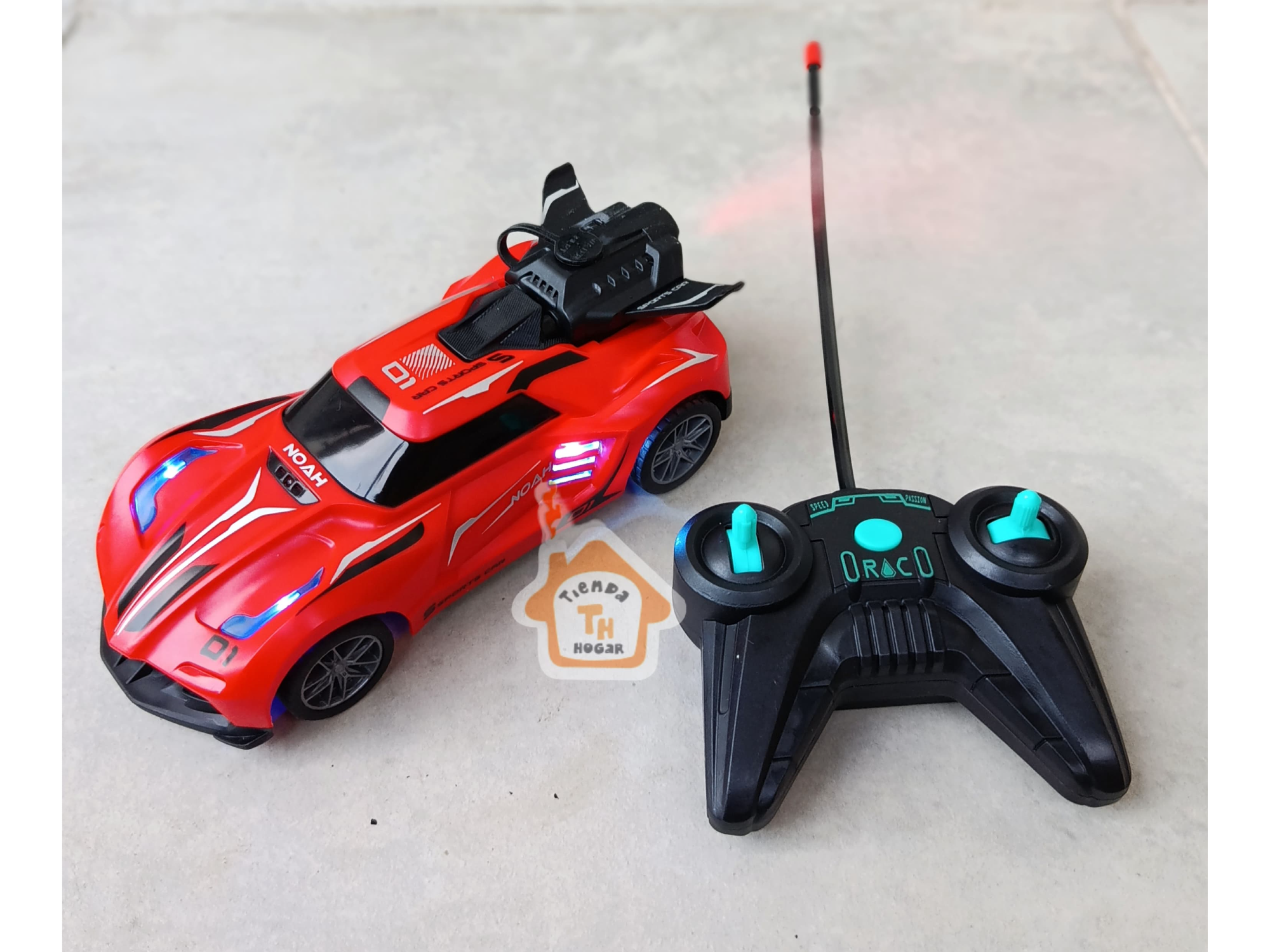 Auto A Radio Control Lanza Humo