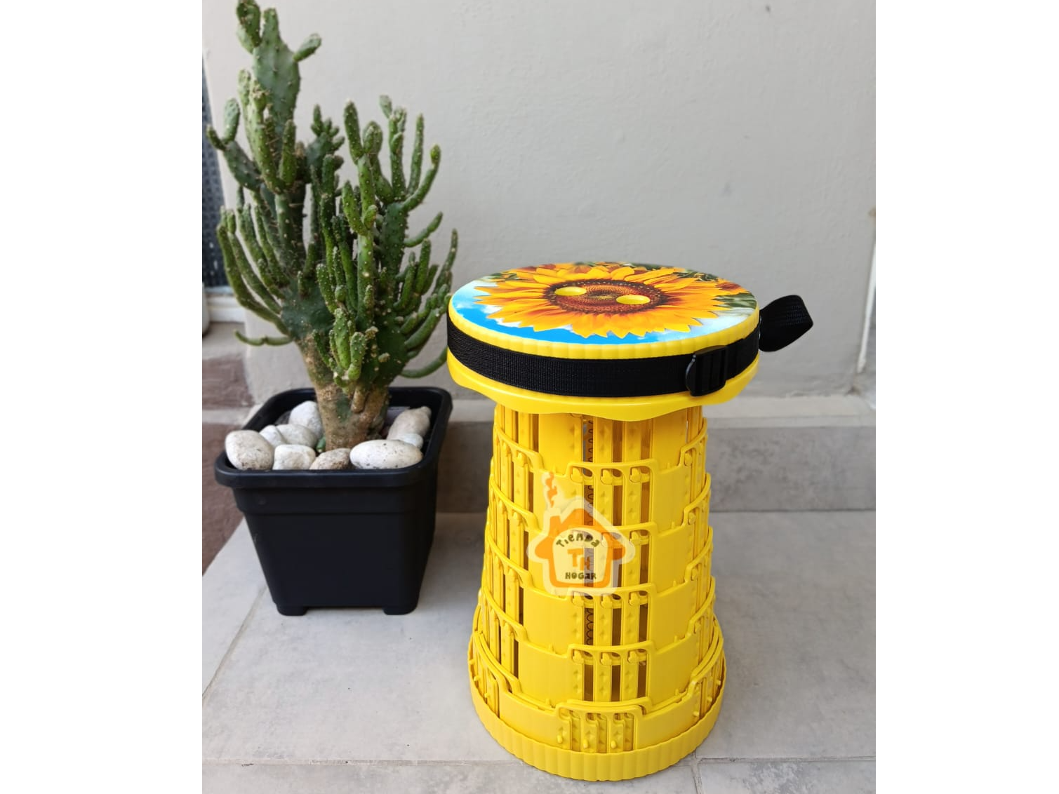 Banqueta Taburete Retráctil Plegable Portátil