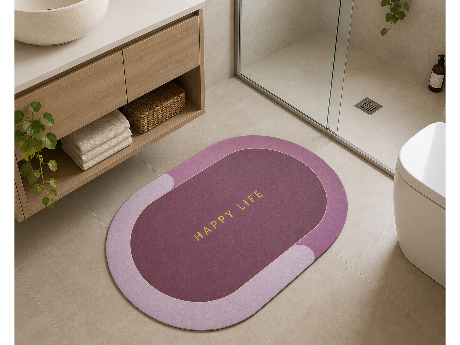 Alfombra para baño antideslizante