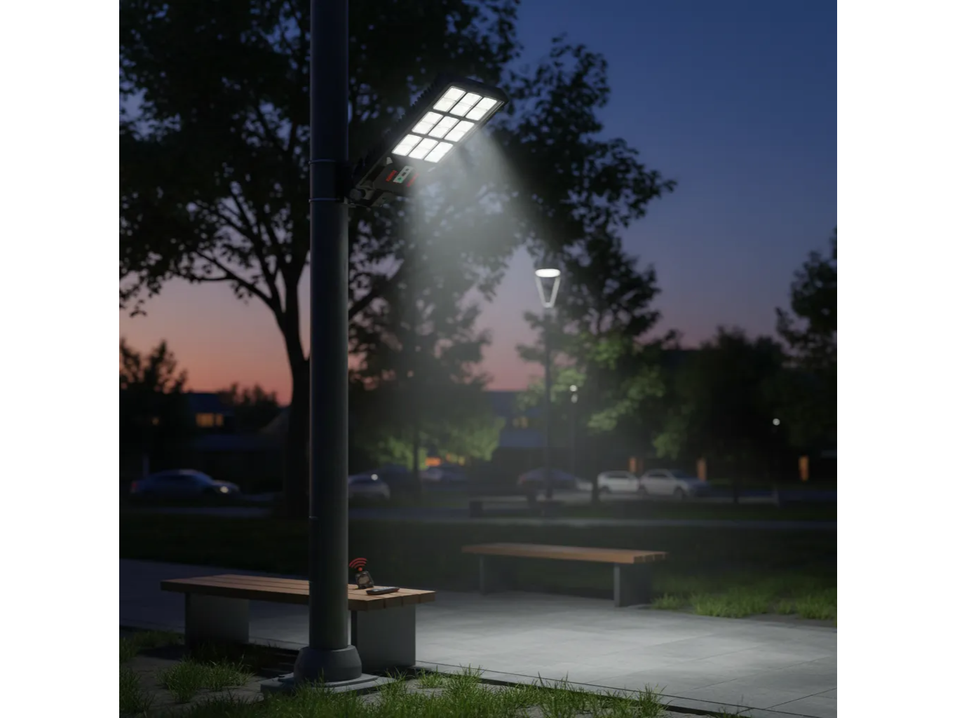 Luz Solar Para Calles Reflector Farolas Solares Lampara Led