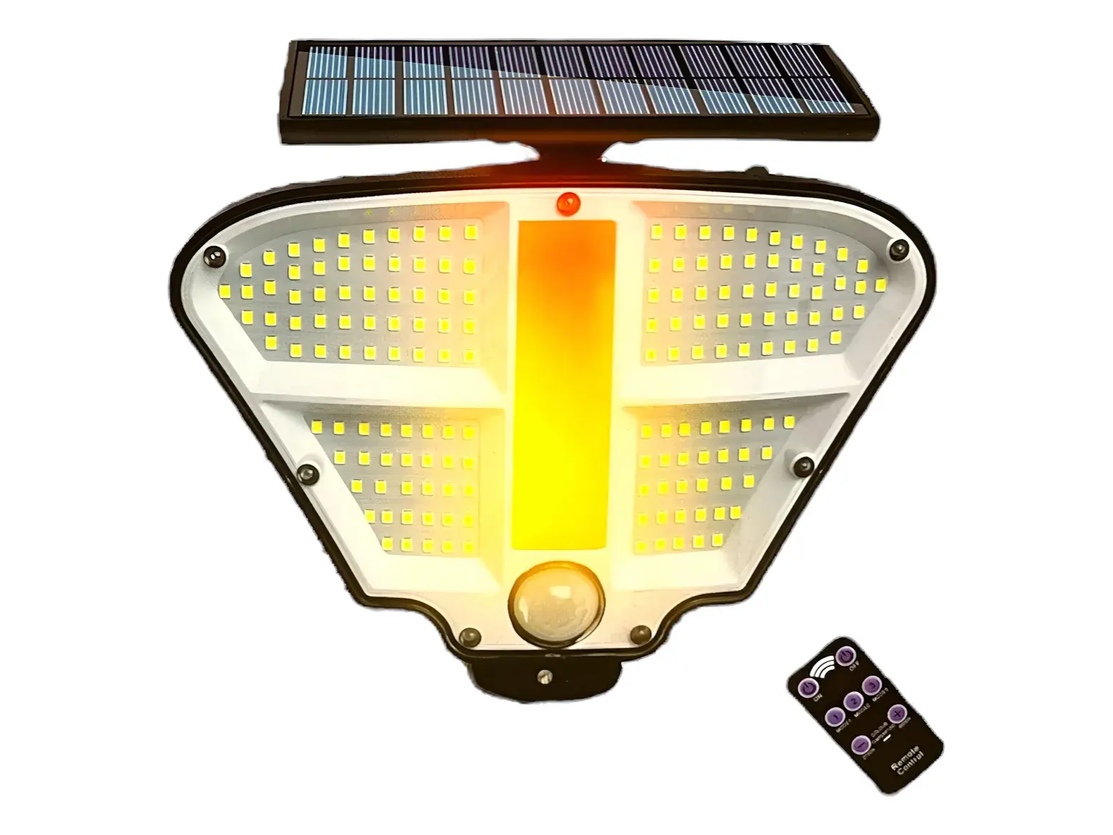 Luz Exterior Reflector Panel Solar Sensor Movimiento
