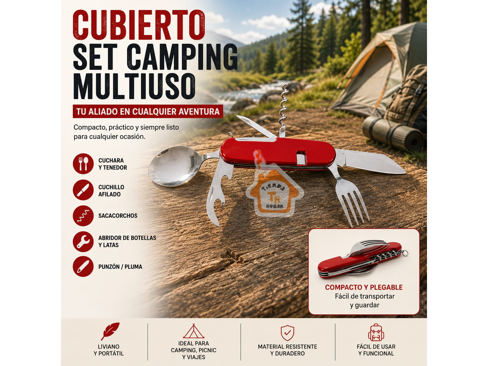 Set cubiertos multiuso