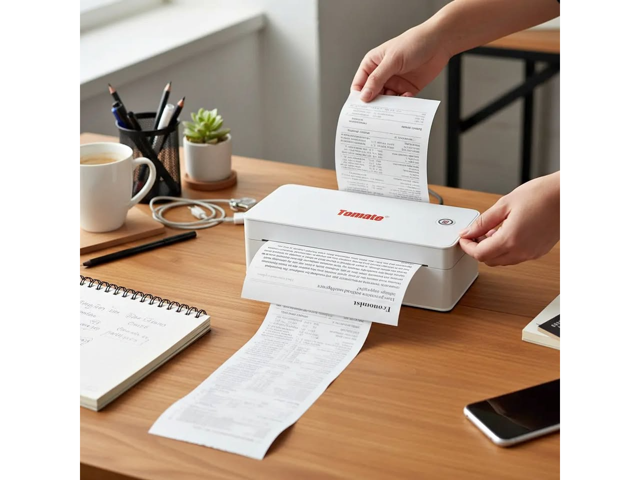 Impresora Portátil De Papel A4 Térmica Bluetooth Recargable