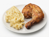 Pollo al horno con guarnición