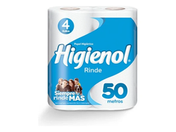 PAPEL HIGIENICO BLANCO HIGIENOL (BOLSON 48 ROLLOS X 50 METROS)