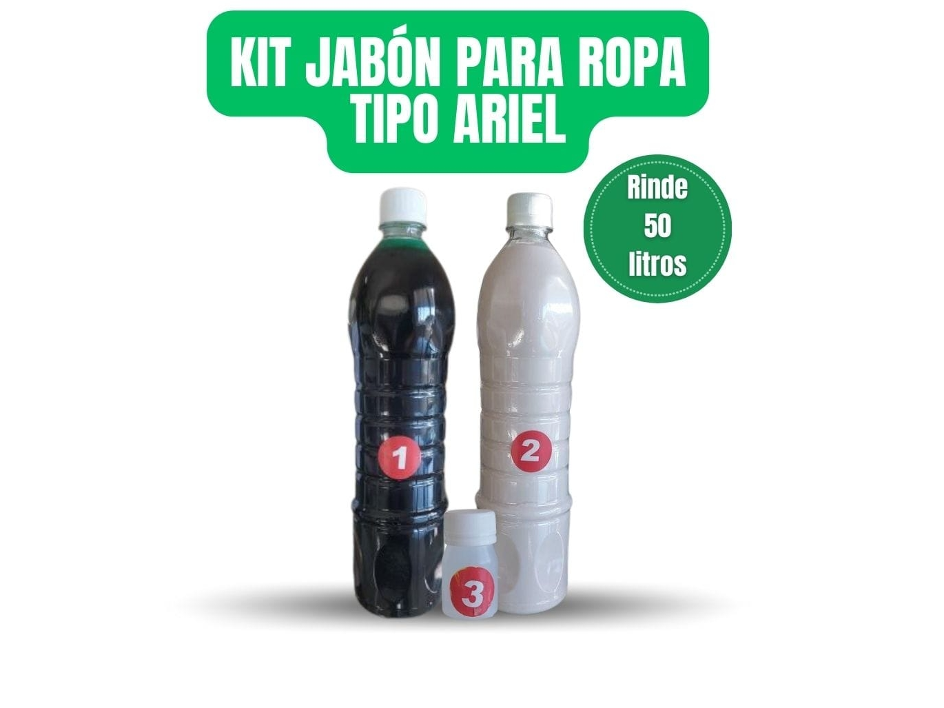 KIT JABON ARIEL IN-BAS - 50 LITROS - COD 000005024