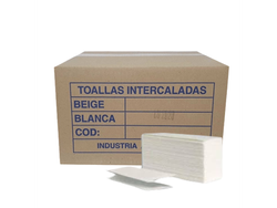 TOALLA INTERCALADA BLANCA 4P 20X24 (CAJA X 2000 UNIDADES)