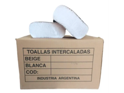 TOALLA INTERCALADA BLANCA 4P 20 X 24 (CAJA X 2500 UNIDADES)