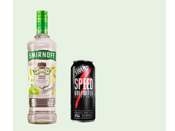 X6 UNID SMIRNOFF MANZANA VERDE+ X12 UNID SPEED XL