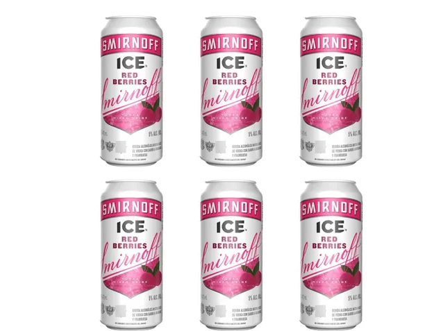 X 24 UNID SMIRNOFF LATAS FRUTOS ROJOS