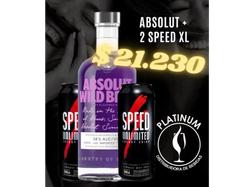 1 ABSOLUT + 2 LATAS SPEED XL