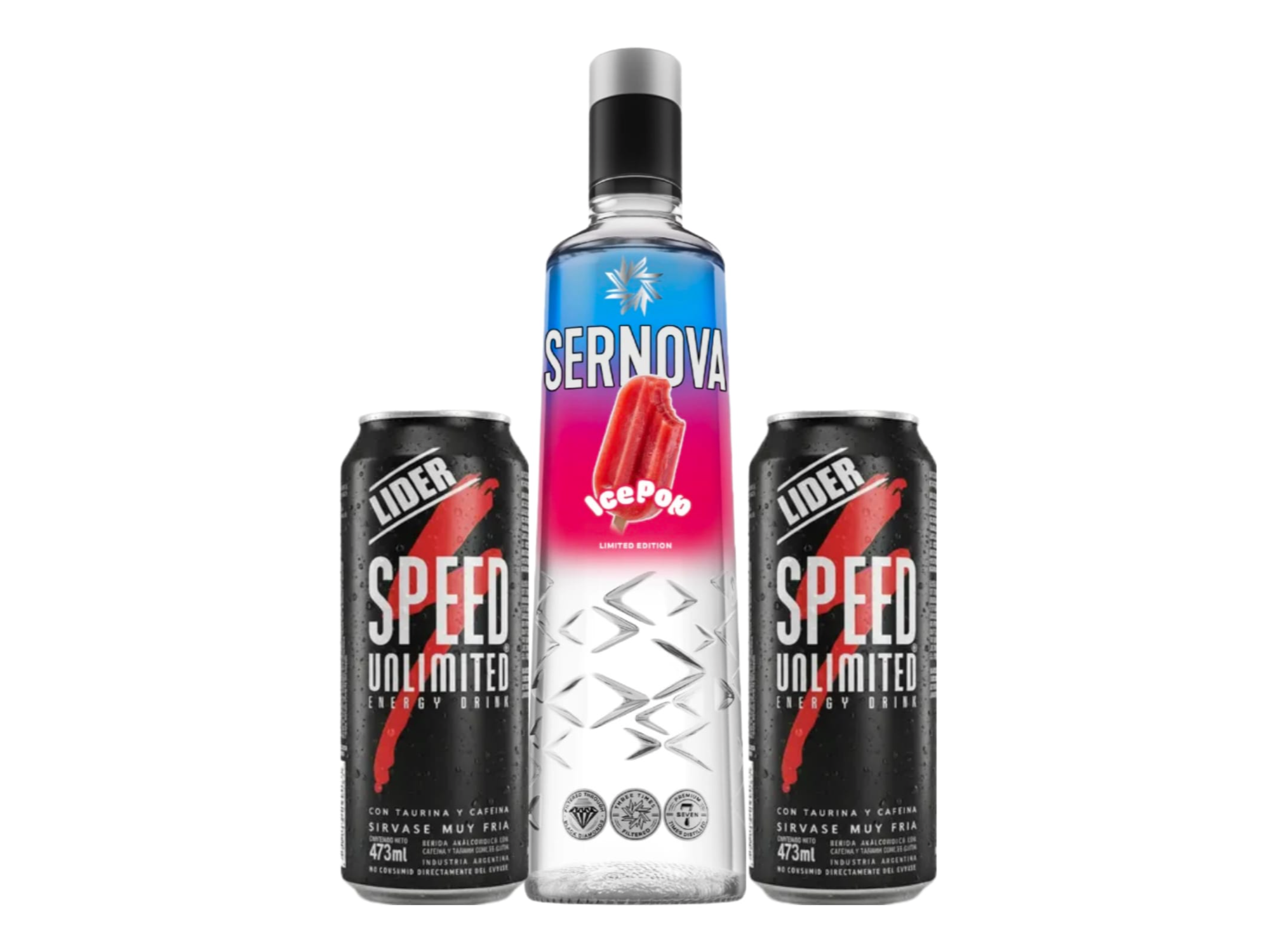 X1 UNID SERNOVA ICE POP + X2 UNID SPEED XL