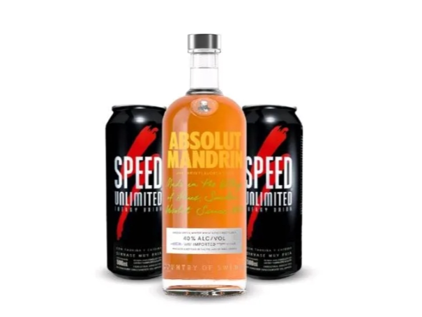 X1 UNID ABSOLUT MANDARINA + X2 UNID SPEED XL