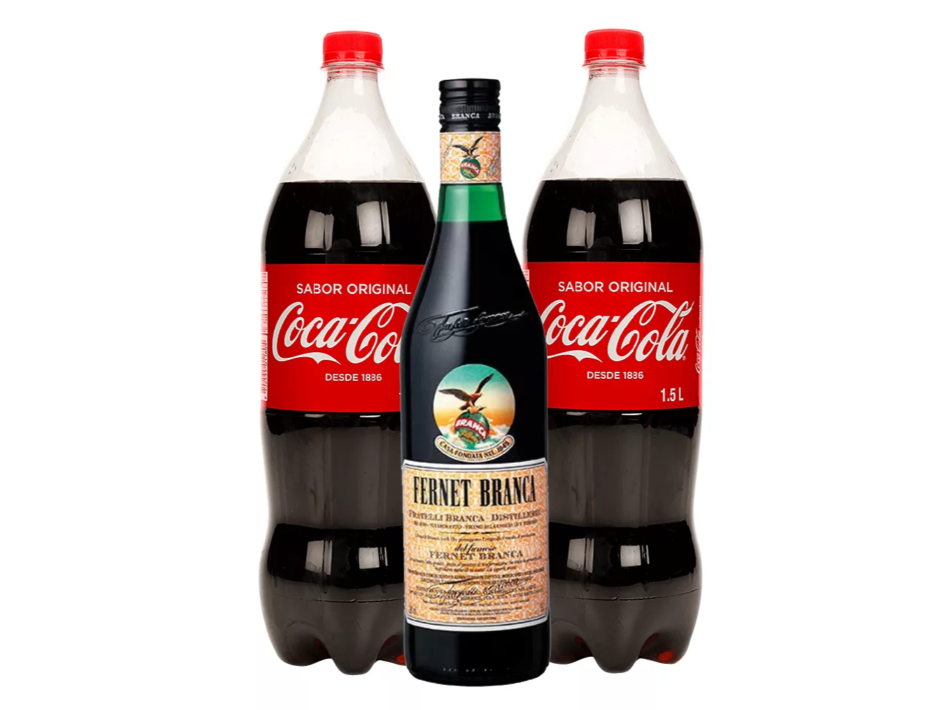 X1 UNID BRANCA 750 ML  + X2 COCA 2.5