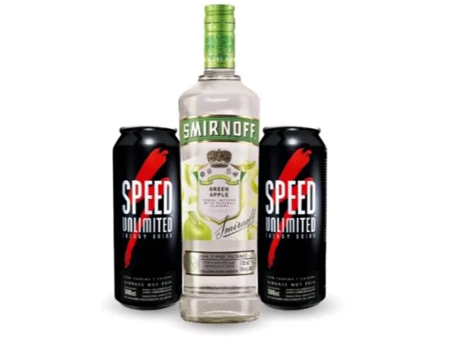 X1 UNID SMIRNOFF MANZANA +X2 UNID SPEED XL
