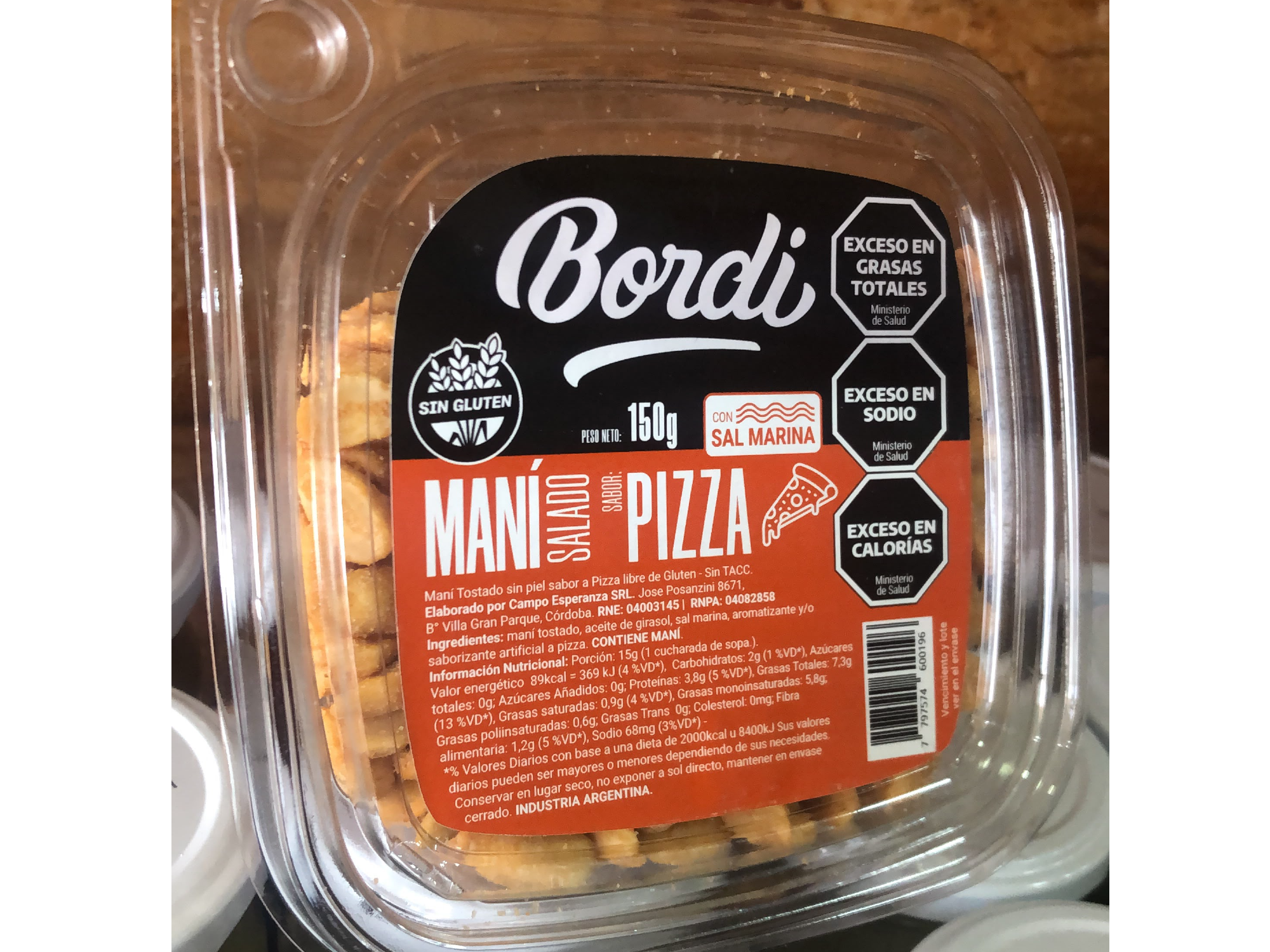 X1 UNID MANI SABOR PIZZA 150 GR