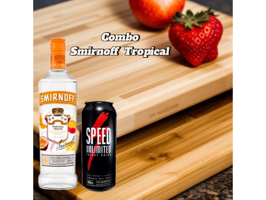 X6 UNID SMIRNOFF TROPICAL + X12 UNID SPEED XL