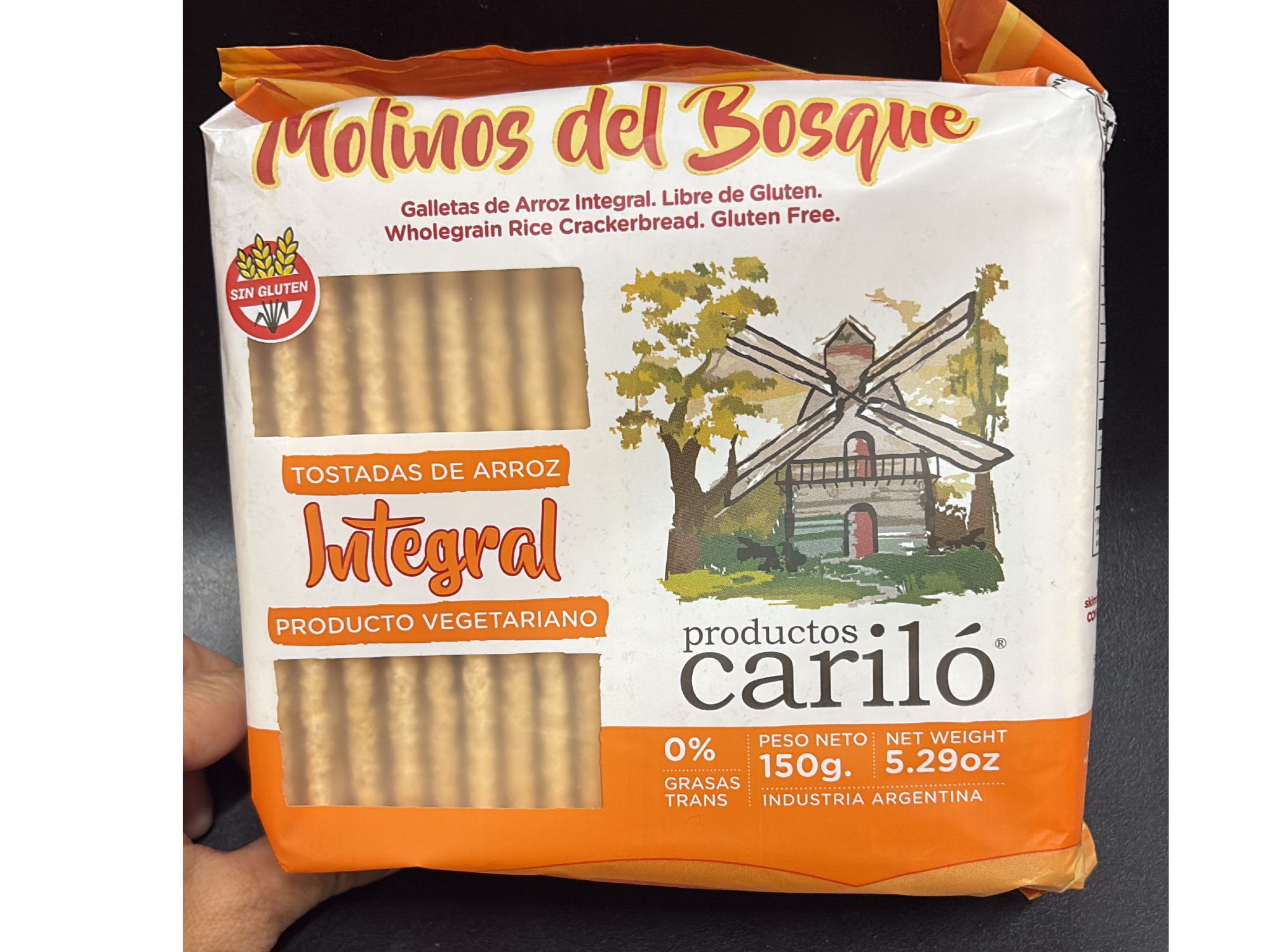 Tostadas de Arroz Integral Molino del Bosque x 150gr