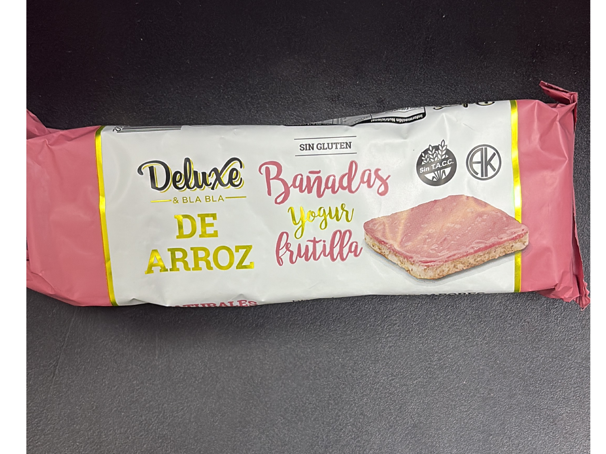 Galletas de Arroz Deluxe Bañadas Yogur Frutilla