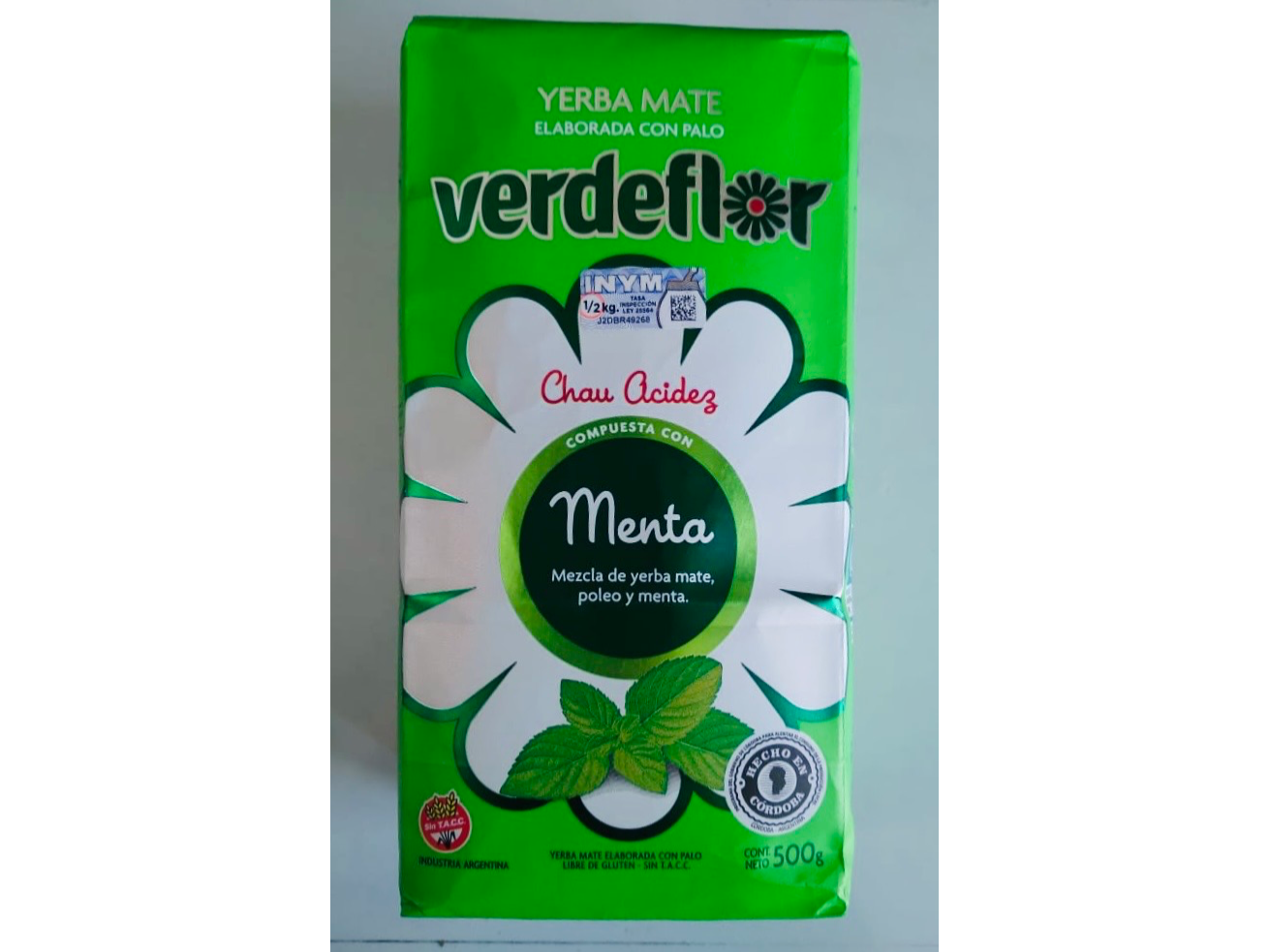 Yerba mate VERDEFLOR MENTA 500gr
