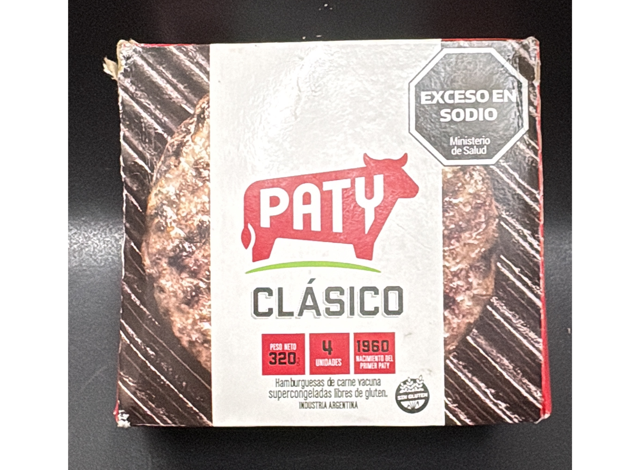 Hamburguesa Paty Clásica x 4 uni. (100% carne)