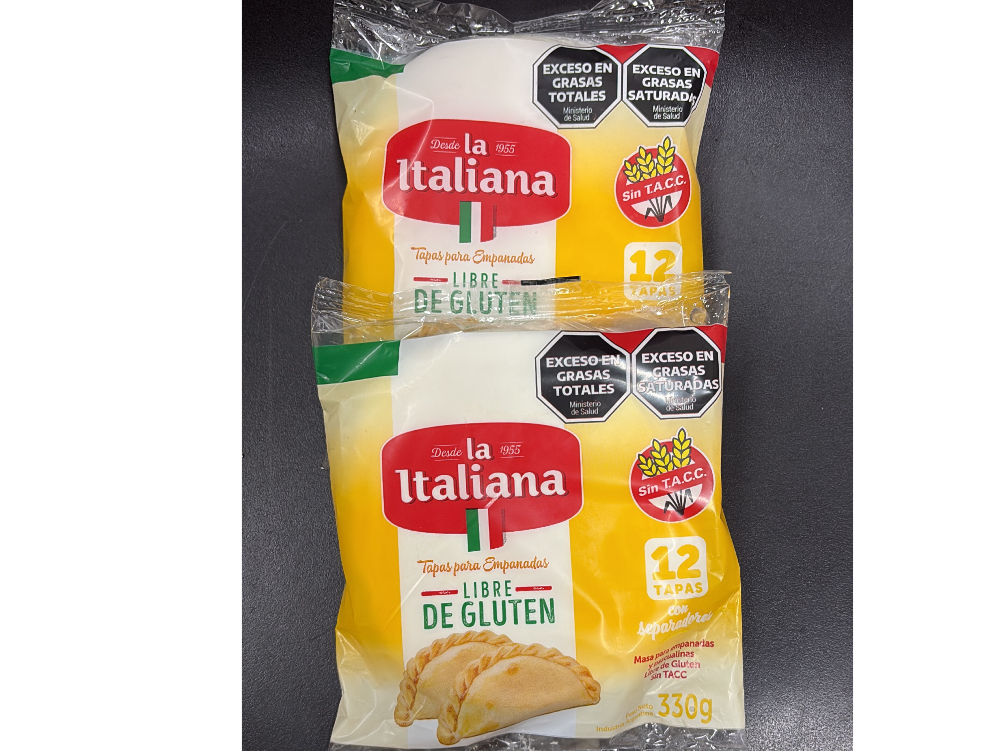 Tapas de Empanadas Libre de Gluten "La Italiana" x 12 uni