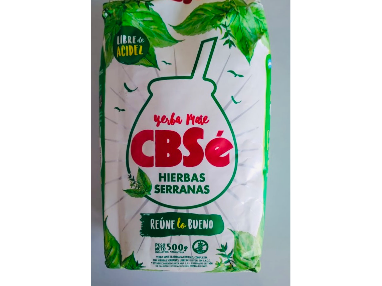 Yerba mate CBSE hierbas serranas 500gr
