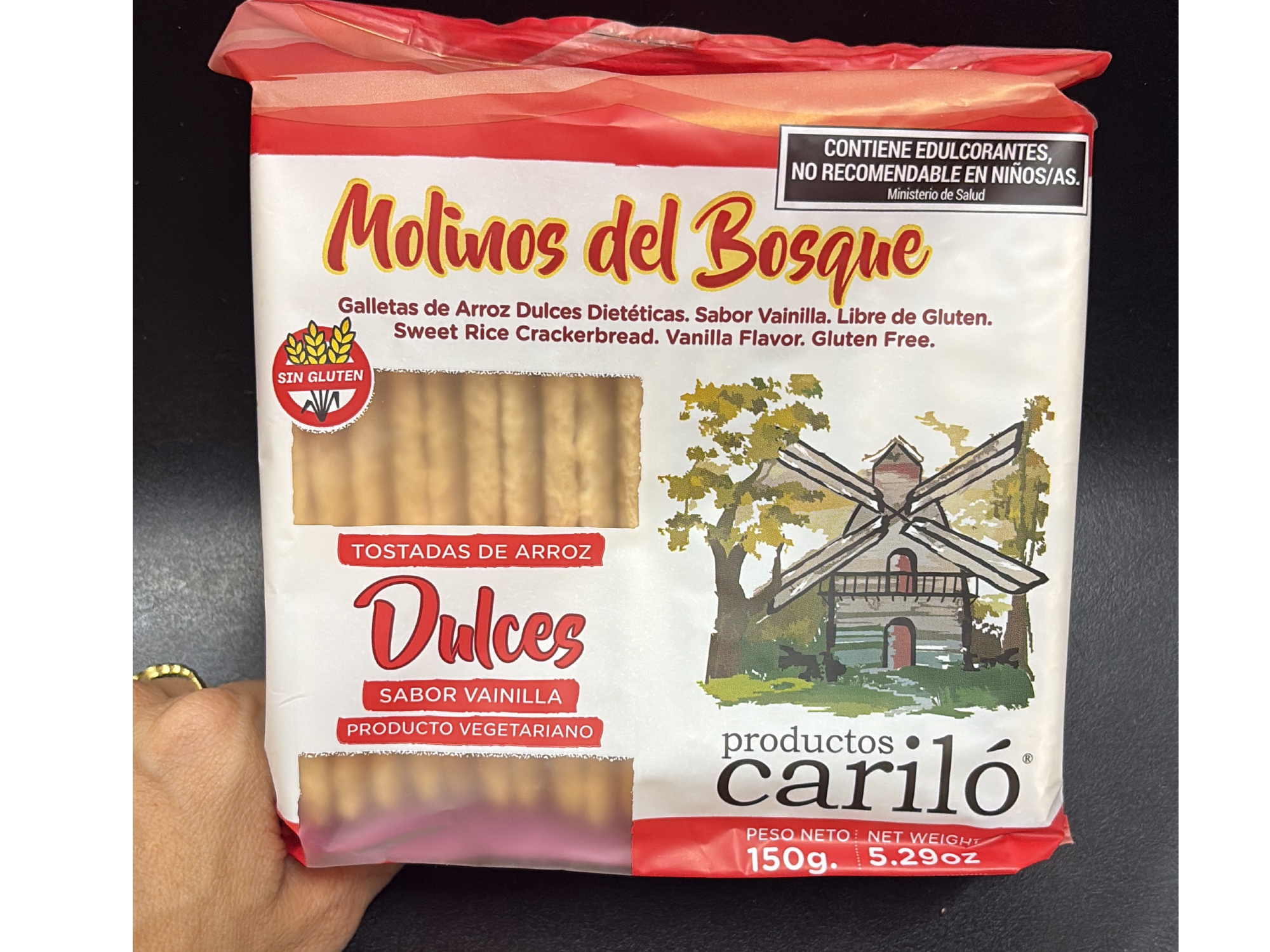 Tostadas de Arroz Dulce Sabor Vainilla Molino del Bosque x 150gr (Copia)