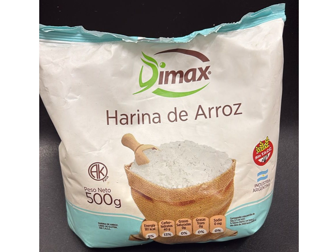 Harina de Arroz x 500gr. DIMAX