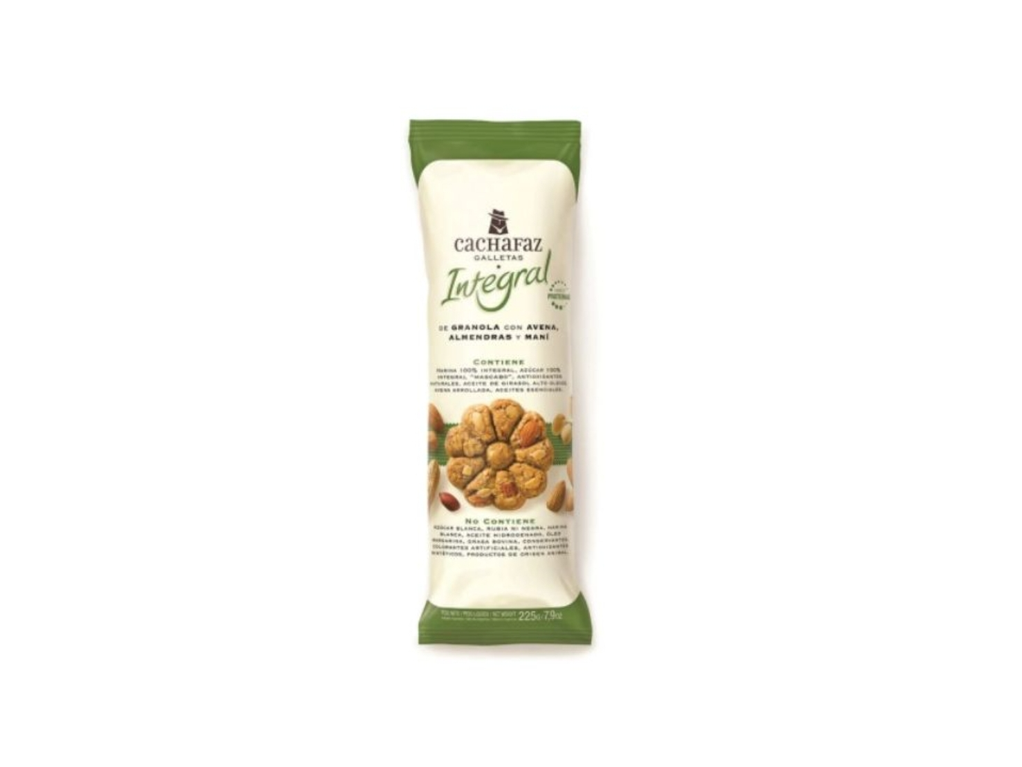 GALLETAS INTEGRALES ALMENDRA MANI 225G