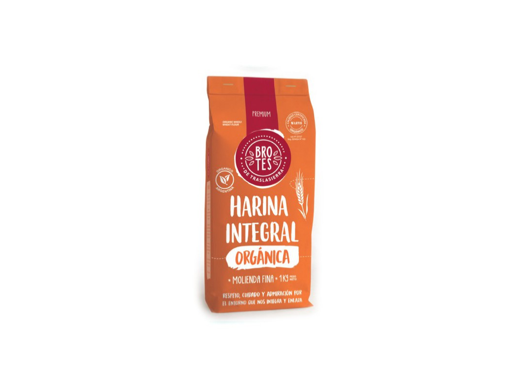 HARINA INTEGRAL FINA ORGANICA 1KG