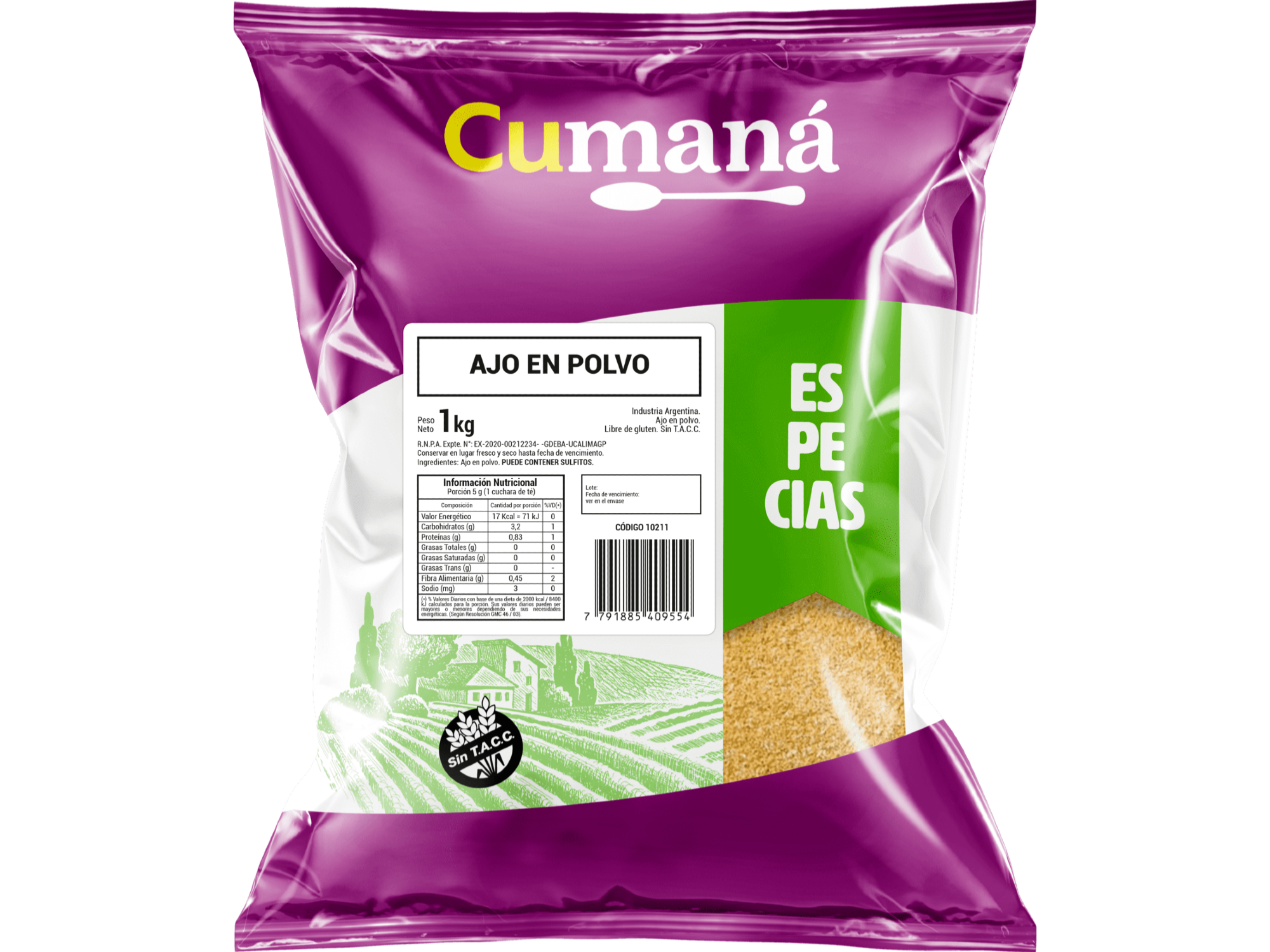 AJO DESHIDRATADO CUMANA 1KG