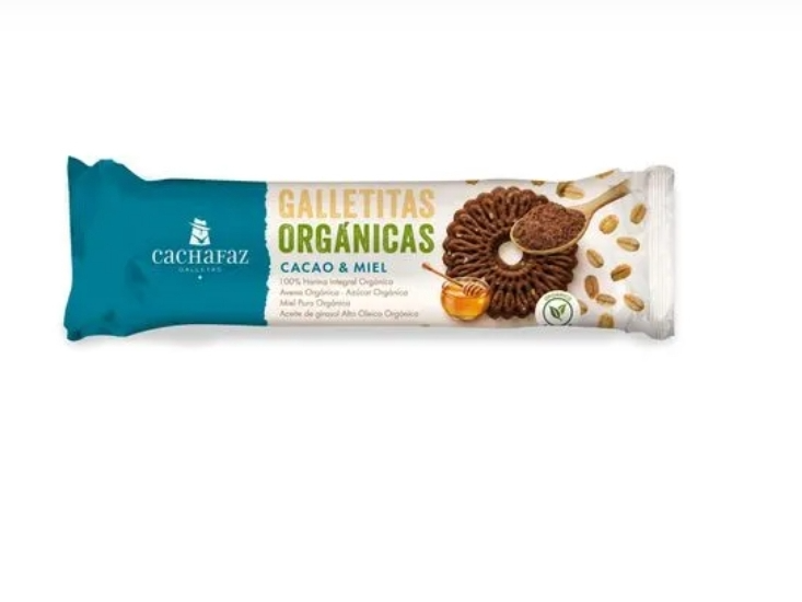 GALLETAS ORGANICAS CACAO Y MIEL 170G