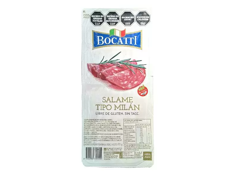 SALAME MILAN BOCATTI FETEADO 70G
